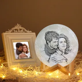 3D Custom Photo Engraving Moon Light The Best Christmas Gifts For Boyfriend