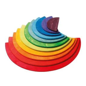 Authentic Grimm's Large Semi circles Building Set Rainbow