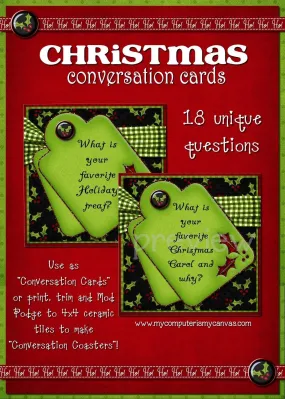 Christmas Conversation Starter Cards - PRINTABLE {Clearance}