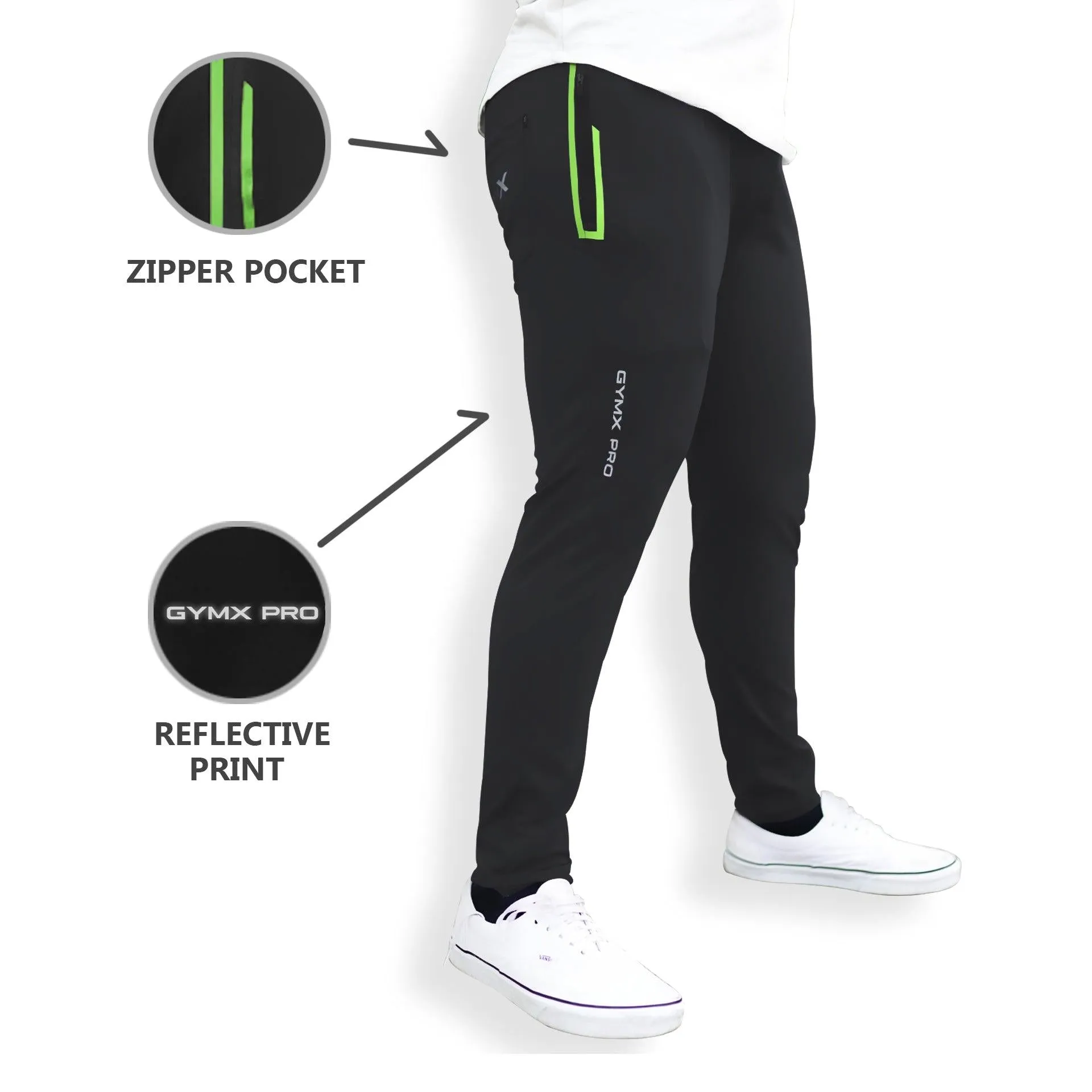 Combo Offer-Carbon Grey GymX Pro   Jet Black GymX Pro Bottoms