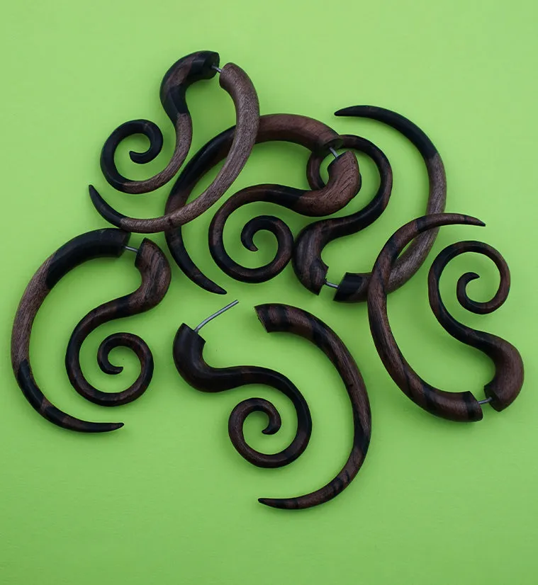 Helical Areng Wooden Spiral Hangers