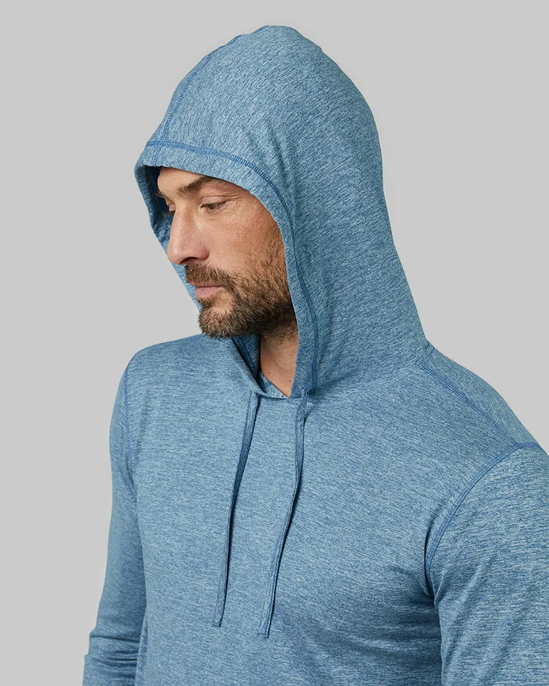 MEN'S COOL LONG SLEEVE HOODED T-SHIRT