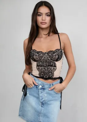 Seduction Noir Mesh Cami