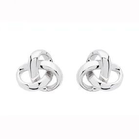 Trinity Knot Stud Earring (Rounded)