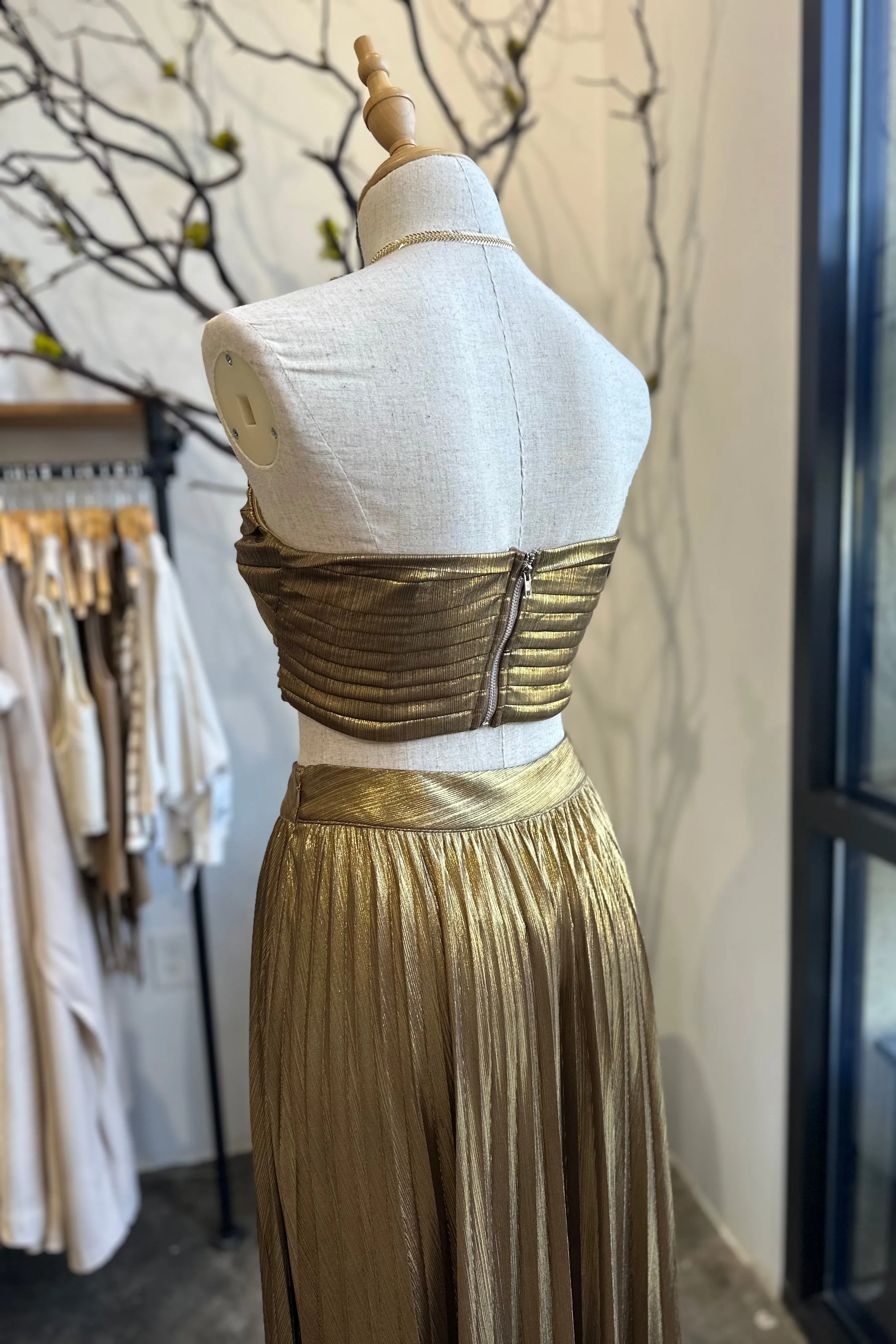 VELIA GOLD METALLIC TOP