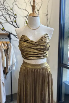 VELIA GOLD METALLIC TOP